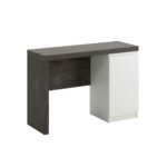 Teknik Hudson Chunky Office Desk Charcoal Ash & Pearl Oak