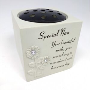 SPECIAL NANNA DIAMANTE GRAVE FLOWER POT