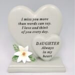 Daughter Double Heart Plaque